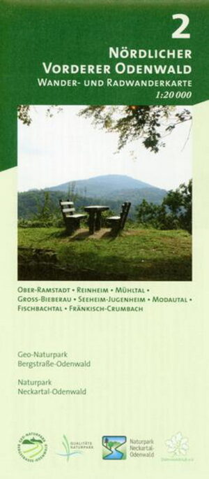 Wanderkarte Nr. 2 - nördlicher vorderer Odenwald