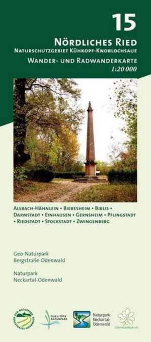 Wanderkarte Nr. 15 - Nördliches Ried