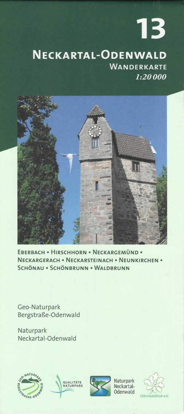 Wanderkarte Nr. 13 - Neckartal-Odenwald